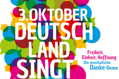 "Deutschland singt" - Aktion zum Tag der Deutschen Einheit